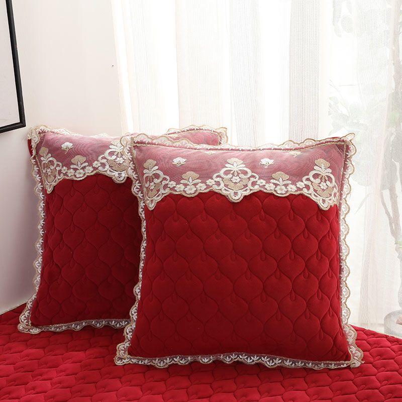 

Поясничная подушка Диван Большая спинка Офисная спинка Изголовье Спинка Подушка Наполнитель Подушки Спинка для автомобиля Четыре сезона 50*50 бордовый