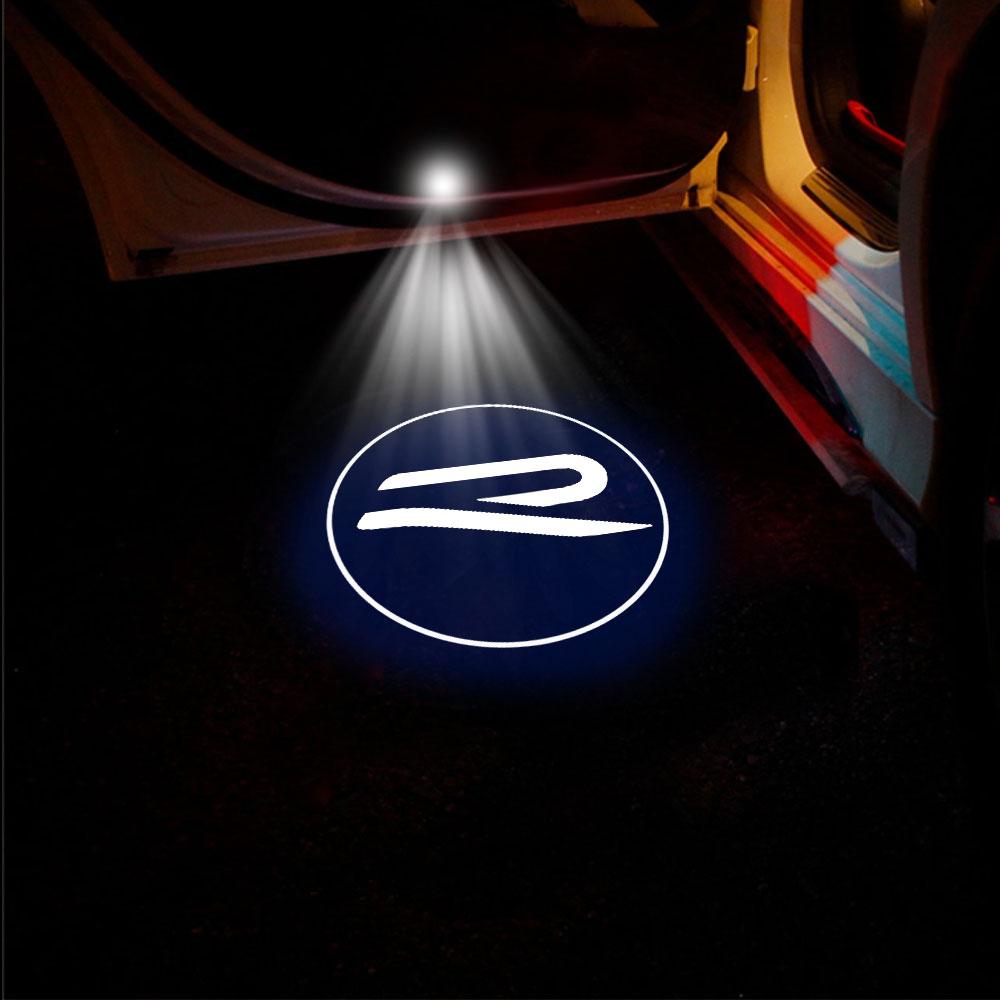 

2025 Hot 1/2pcs Car LED Door Welcome Light Laser Projector Logo Lamp For Volkswagen VW Rline R Caddy Beetle Golf Passat Polo GTI
