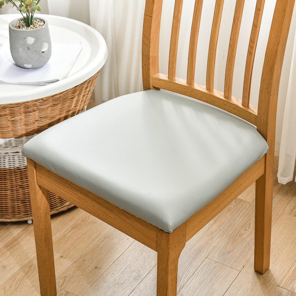 Pu Waterproof, Square Cushion Package Chair Cover, Chair Seat Cover, Chair Cover, Leather Hotel Chair Protective Cover Home
