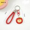 Mini Apple Keychain Nail Clippers & Scissors with Ear Spoon - Cute Car Accessories & Bag Charm for Couples