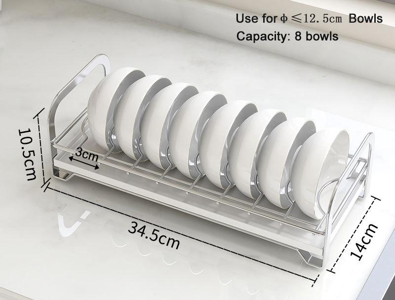 Steel Compact Modern Dish Drying Rack with Removable Cutlery Tray Dish Drainer,Dish Rack for Kitchen Counter,Sink Holds Dishes