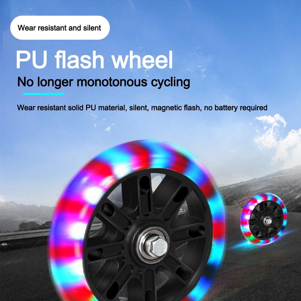 Black Training Wheels 16-20 Inch Bicycle Training Wheels New Noiseless Flash Wheels  Kids' Bikes