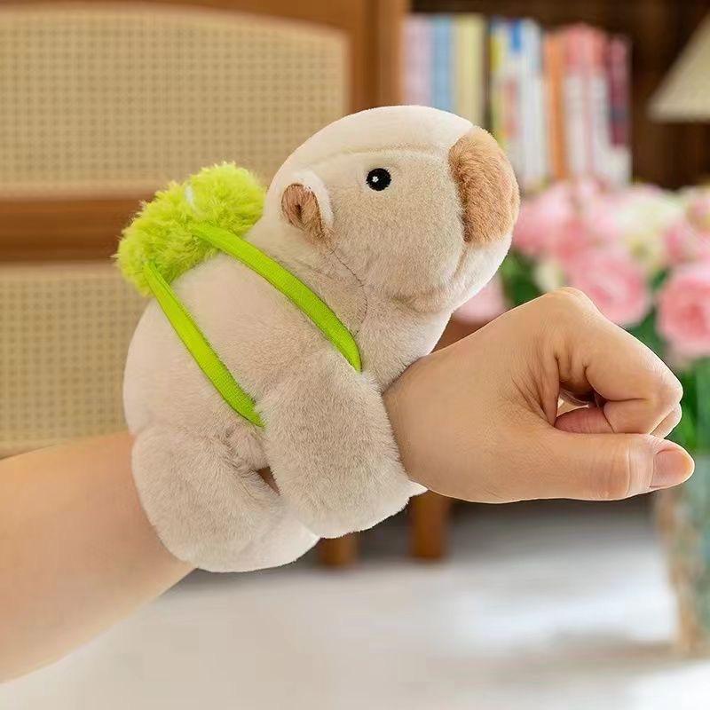 

Capybara Papa Circle Plush Doll Bracelet - Children s Wrist Pendant Toy Subject to Actual Product