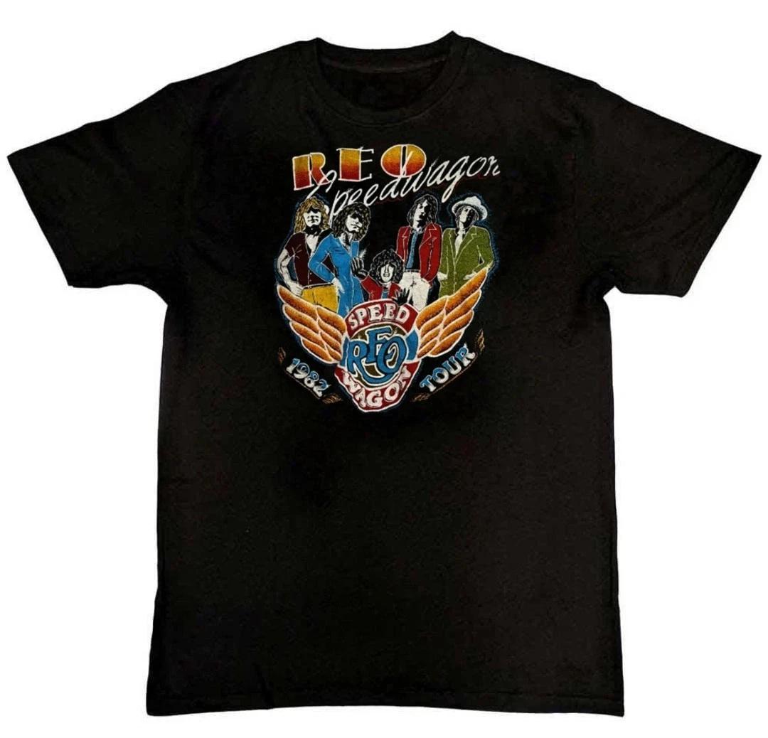 Men s and Women s T-shirts VTG REO Speedwagon band 1982 tour Graphic Print Unisex T-Shirt S M L XL 2 3 4 XL XXL