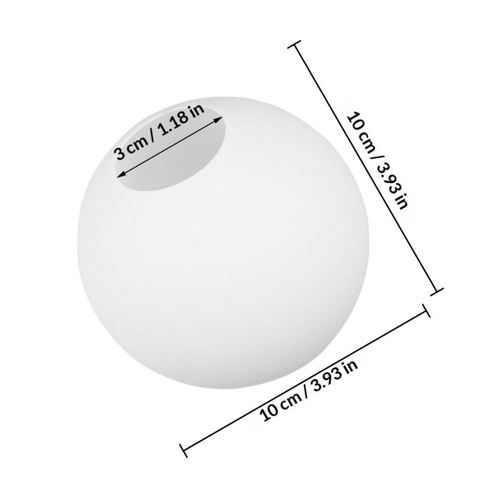 Round Glass Lampshade Decorative for Table Lamp Floor Lamp Replacement Light Fixture Cover Home Office Glass Lampshade