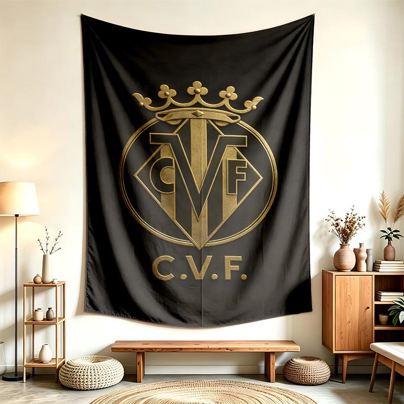 Villarreal CF (1) Tapestry Suitable For Decorating Homes Dorms And Bedrooms Soft To The Touch And A Perfect Gift For Friends And Family