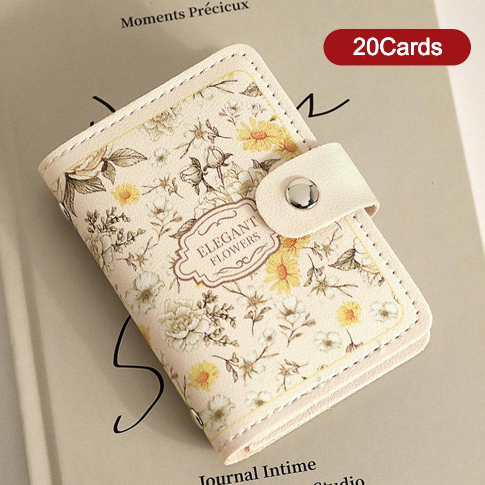 

20/30 Карманов для Женщин Кошельки Большой Вместимости Визитница Новая Сумка Для Денег Для Женщин White-20Cards