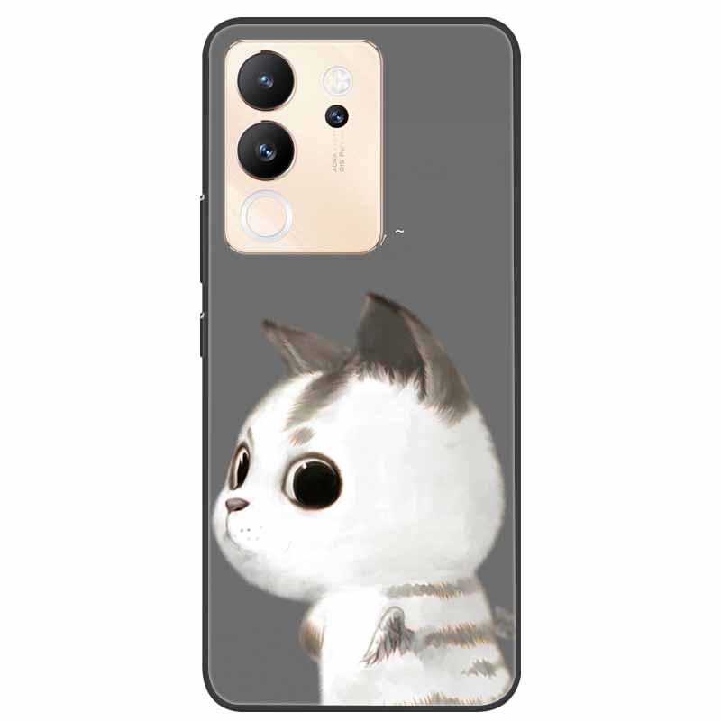 For Vivo V30 Lite Case 6.67'' Silicone Painted Soft TPU Protective Cover for Vivo V 30 Lite 5G Phone Cases V30Lite V2314 Cartoon