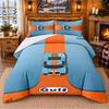 Gulf Pattern Bedding 3Pcs Set Bed Sheet And Pillowcases For Indoor Bedroom
