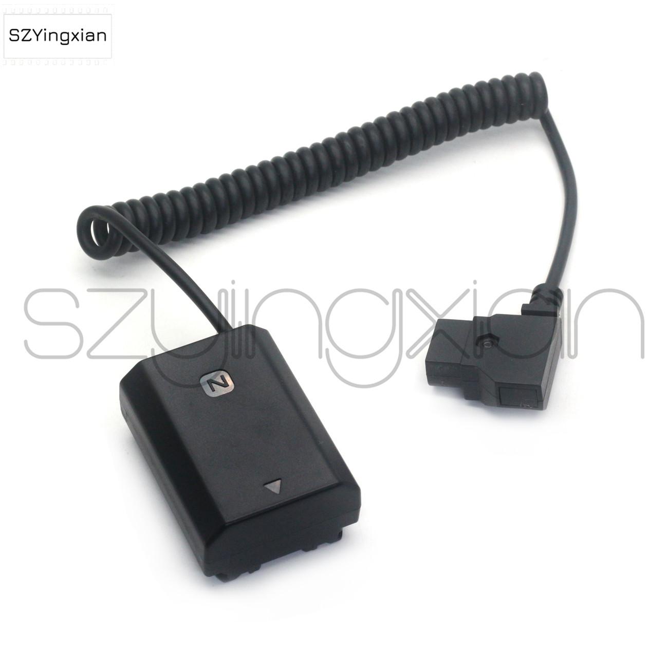 NP FZ100 Dummy Battery To D Tap Coiled Power Cable For Sony A7III A7RIII A7SIII A7C A7IV A9 FX3 A73 Camera армия зеленый