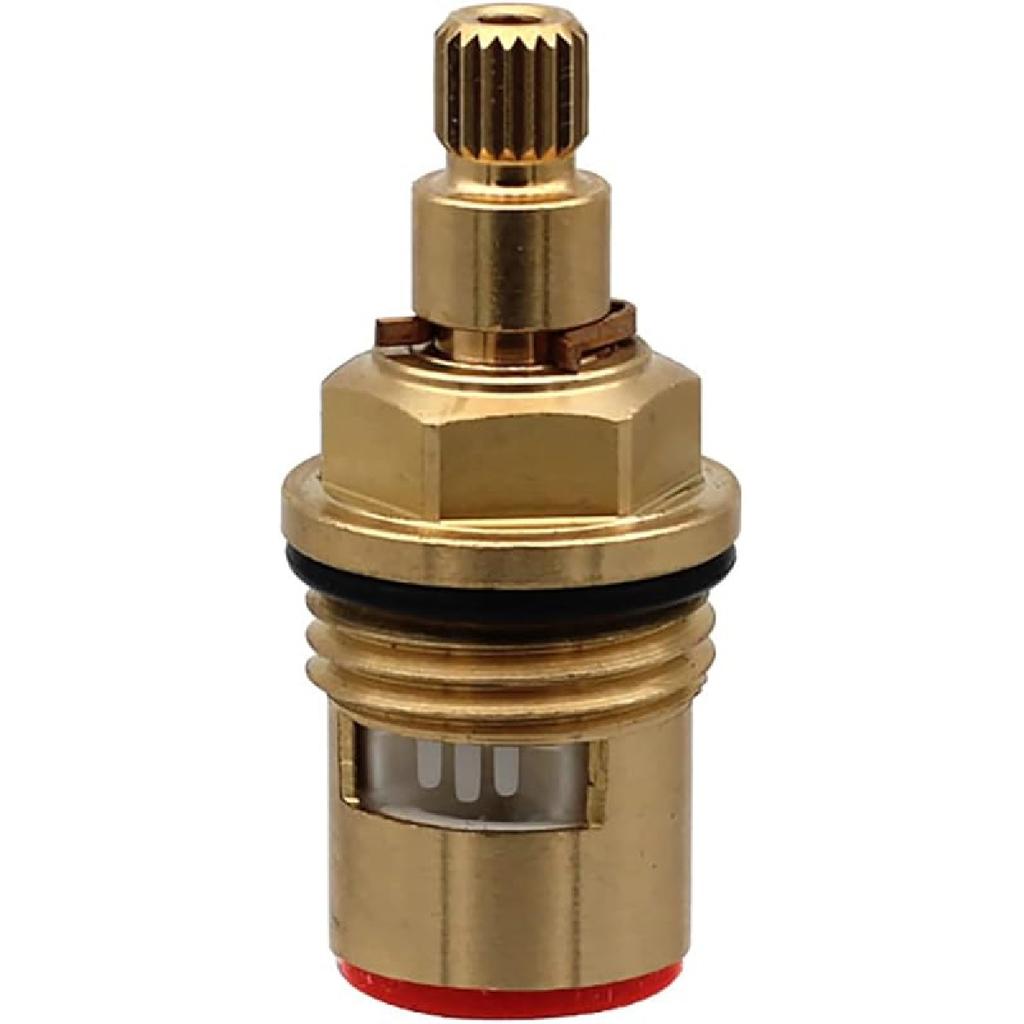 Mix Tap Inner Cartridge Replacement, Spare Valves, Tap Valves, Brass Ceramic Disc Cartridges Insert Faucet Valve Quarter Turn 1/2" Ceramic Tap Valves