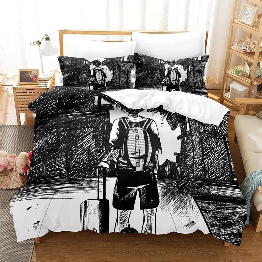 Summer Time Rendering Bedding Set,Duvet Cover Comforter Bed Set Quilt Cover Pillowcase,King Queen Twin Size Boys Girls Adultse