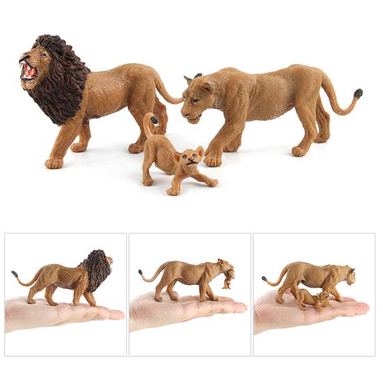 Simulation Lion Animal Action Fugurine Model Home Decor Educational Kids Toy