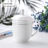 Zhishi White Ceramic Hotel & Office Cup