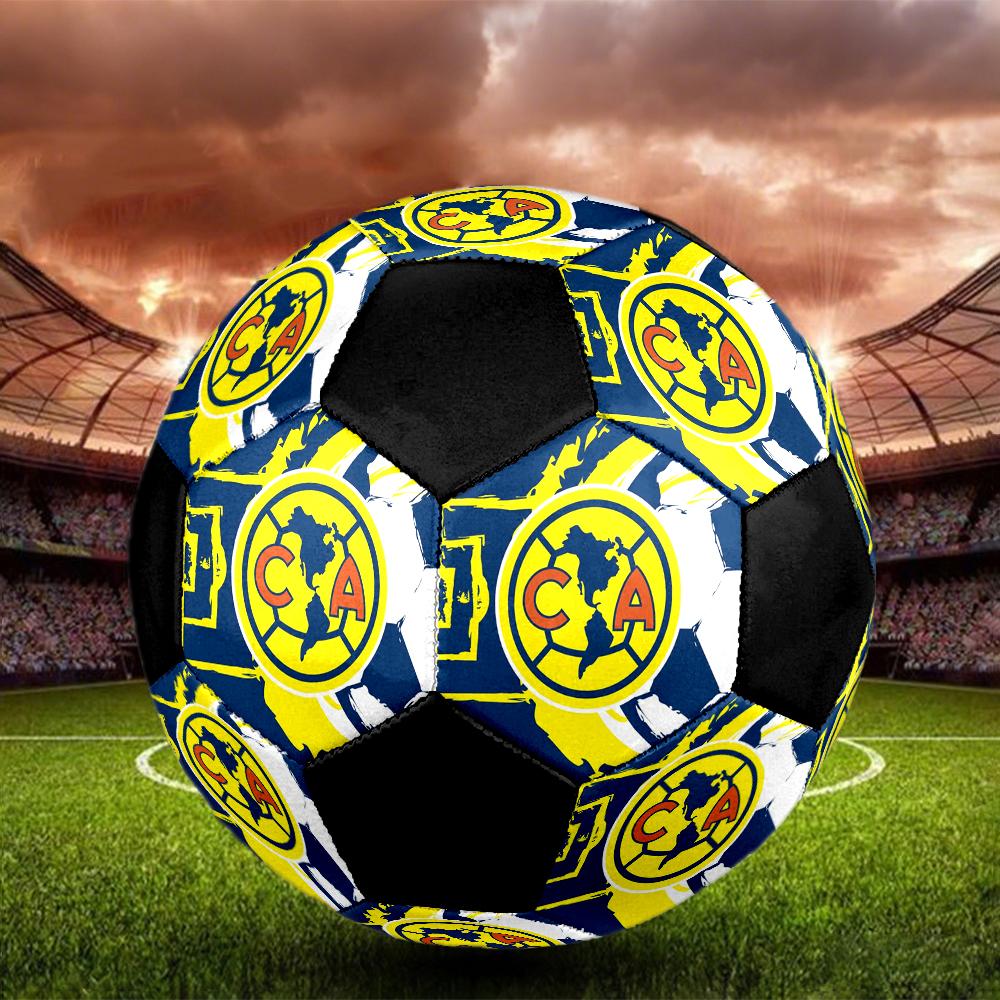 American Soccer Clubs Indoor Soccer Ball Colorful Machine Stitched PVC Size 5 Team Training Competition Ready Durable High-Bounce Cool Sports Gift