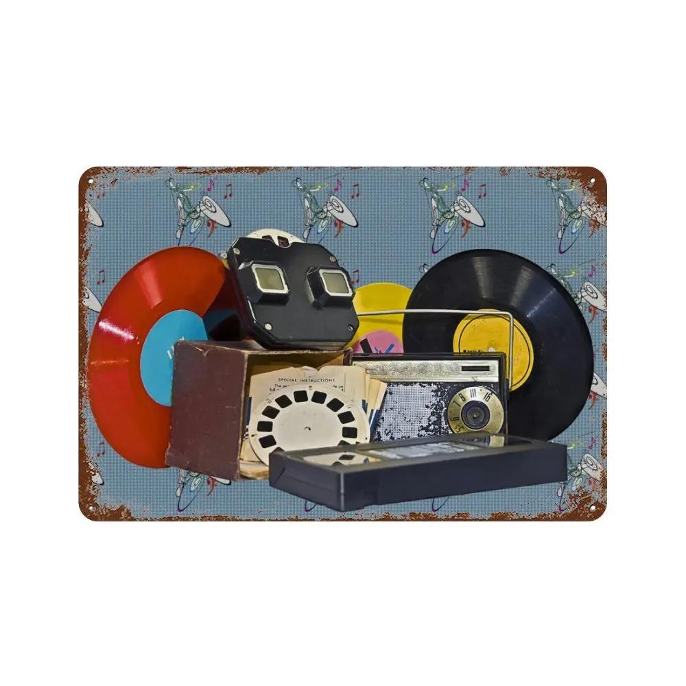 Rock Guitar Vintage Tin Sign Music Poster Wall Plaque Retro Tinplate Crafts Decor for Bar Garage Club Night Rock Party