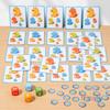 Kid Matching Board Game Montessori Intelligence Toy Number Cognition Thinking Counting Cards Math Parent-child Interactive Gift