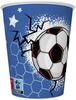 Football Paper Cups Soccer Football Birthday 250Ml 8Pcs.