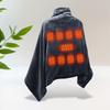 2024 USB Coral Velvet Electric Heated Blanket Rechargeable Office Thermal Warmer Pads Outdoor Camping Wearable Heating Blanket