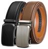 [BULLIANT] Men's Belt Set of 2, Large Size Belt for Suits and Business, No Holes, Automatic Lock, Infinitely Adjustable 35mm Belt, Gift Box Included