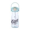 Water bottle high value plastic water cup student large capacity lift portable straw cup outdoor sports double drink cup simple