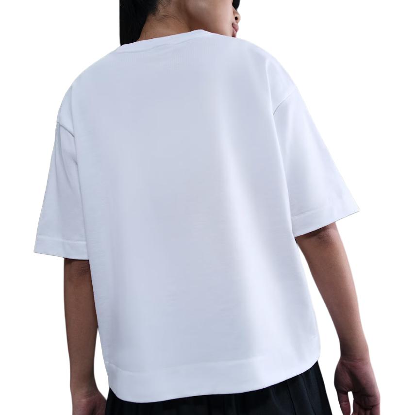 Nike Loose Fit Round Neck Drop Shoulder Short Sleeve T-Shirt Women Tops White HV4956100