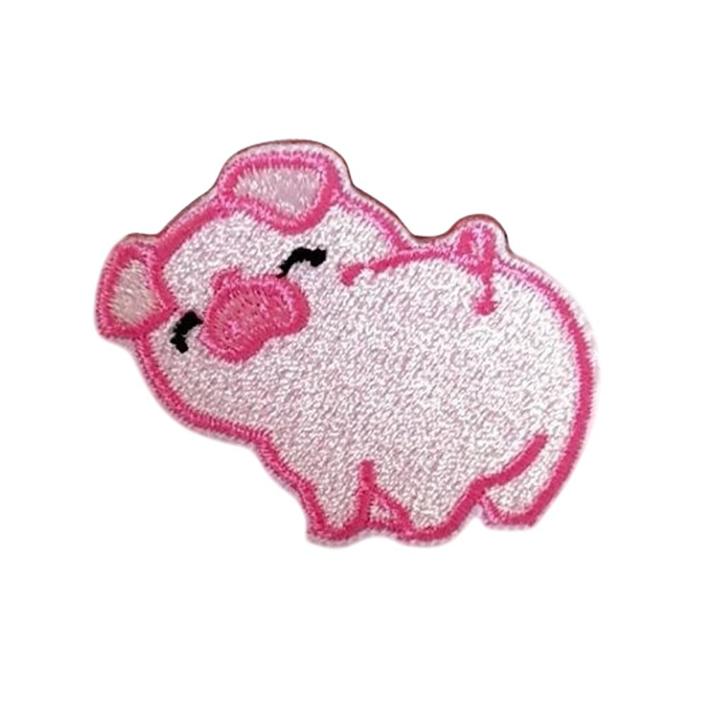 Cute Cartoon Turning Animal Embroidered Patches Creative Self-Adhesive Appliques DIY Craft Decorations