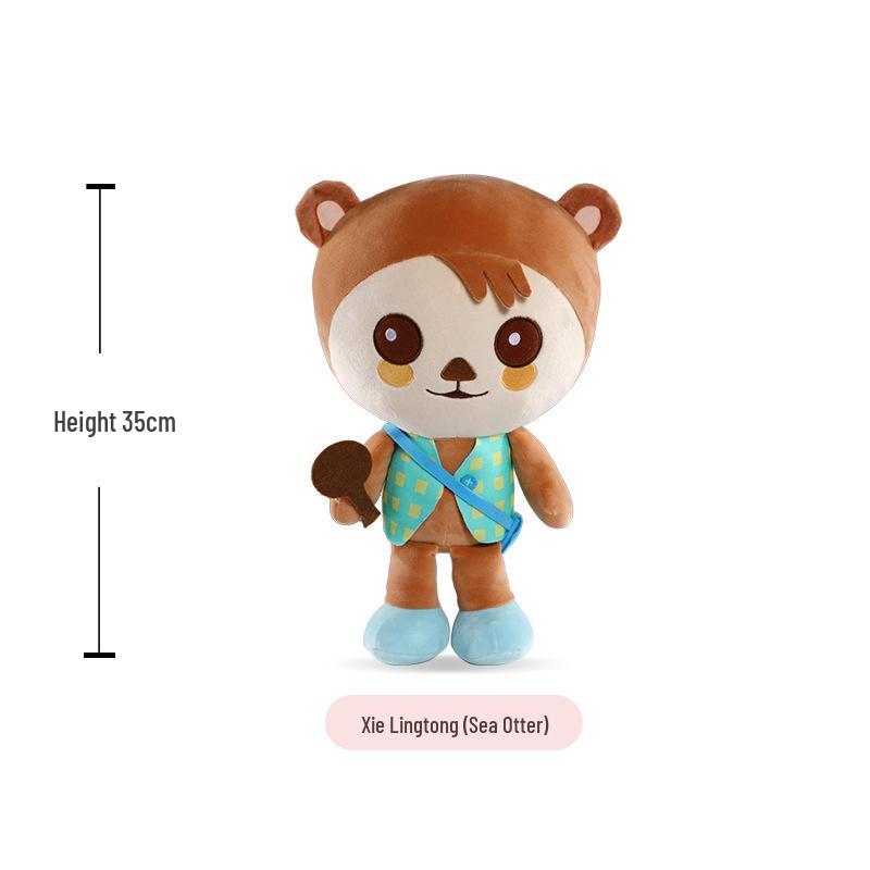 Octonauts Plush Toy Set: Captain Barnacles, Kwazii, Peso, Dr. Shellington, Professor Inkling