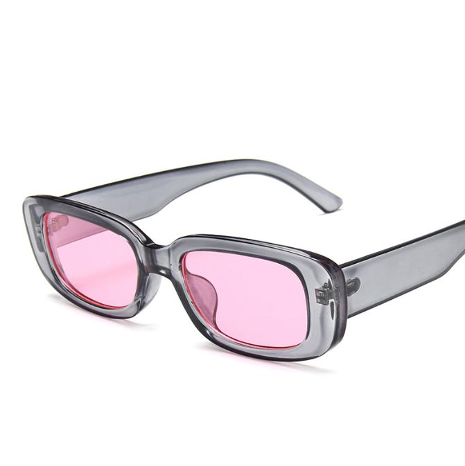Small Square Rectangle Sunglasses Women Square Sunglasses 90s Retro Eyewear Vintage Candy Color Sunglasses Lentes Sol