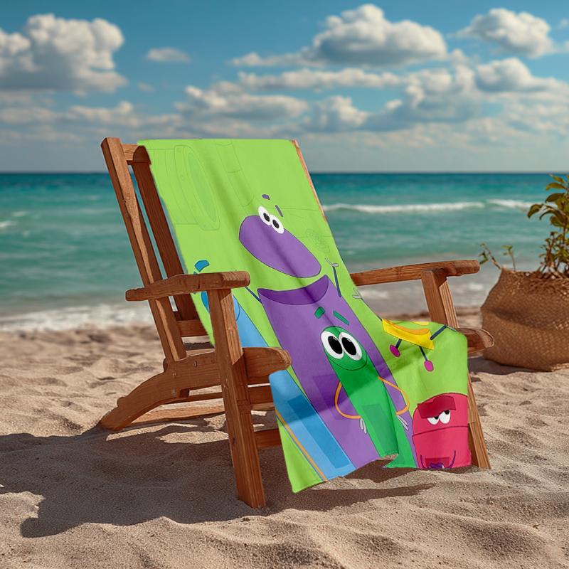 Ask the StoryBots Fashion Beach Towel: Ideal for Summer Adventures Soft, absorbent and quick drying suitable for swimming and bathing