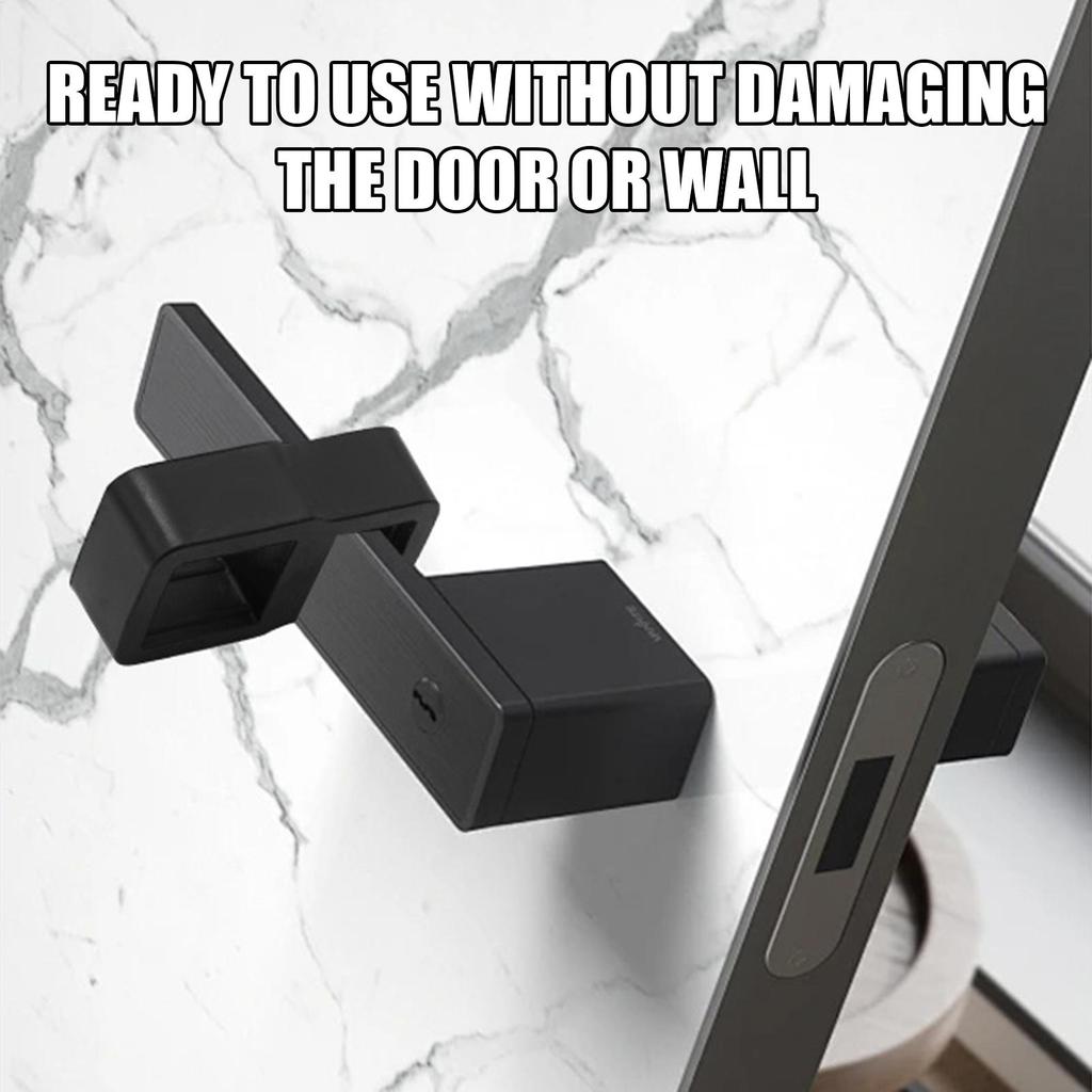 Portable Handles Door Stopper Silicone Gel Door Stop With Noise Reduction Transparent Wall Protection Door Knob Bumper For Kids