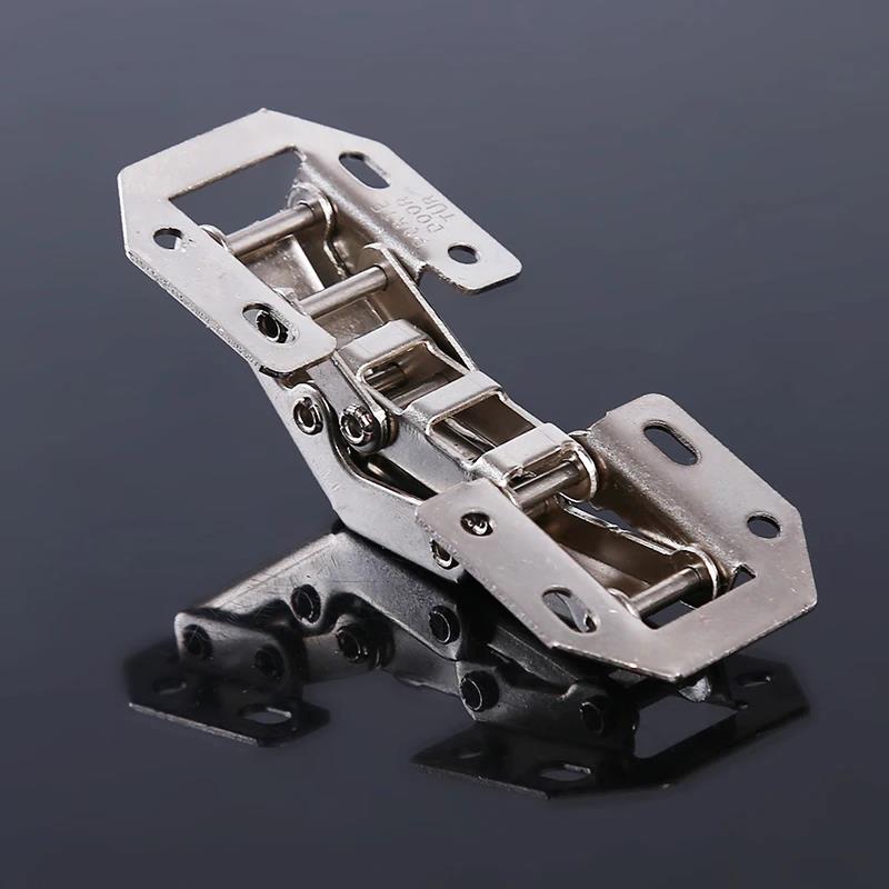 4/10pcs Cabinet Hinge 90 Degree 3/4in No-Drilling Hole Cupboard Door Hinges Soft Close With Screws Furniture Hardware