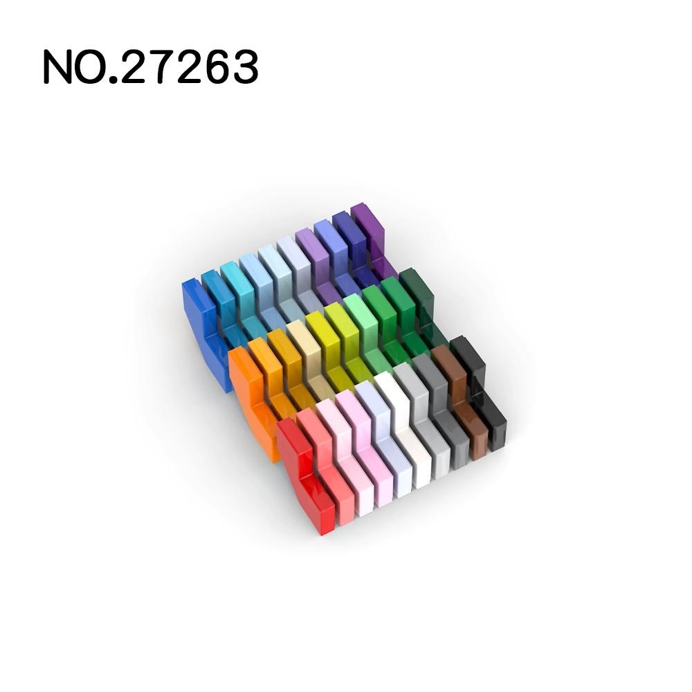 20 Stück MOC Kompatible Baustein-Teile 27263 54578 Fliese Modifiziert Facette 2 x 2 Ecke mit Gechnittener Ecke Baustein Teile DIY Bri