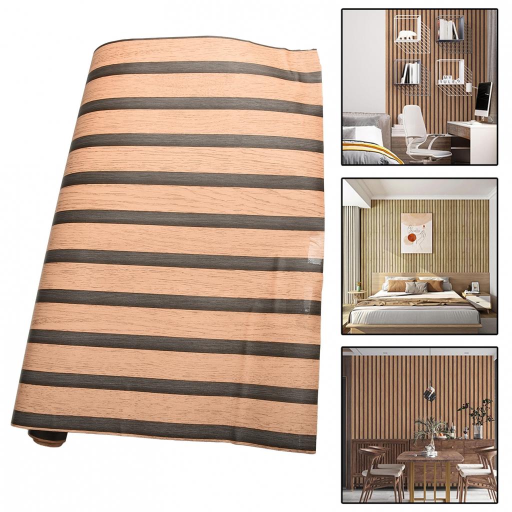 PVC Imitation Wood Grain Wall Renovation Waterproof Wall Stickers Easy To Remove