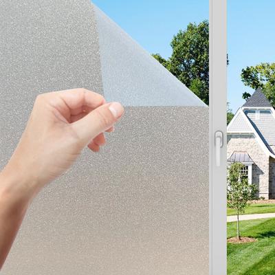 Pegatinas de vidrio mate esmerilado para ventanas y puertas, película de privacidad estática, autoadhesivas, para uso doméstico, baño y cocina, opacas.