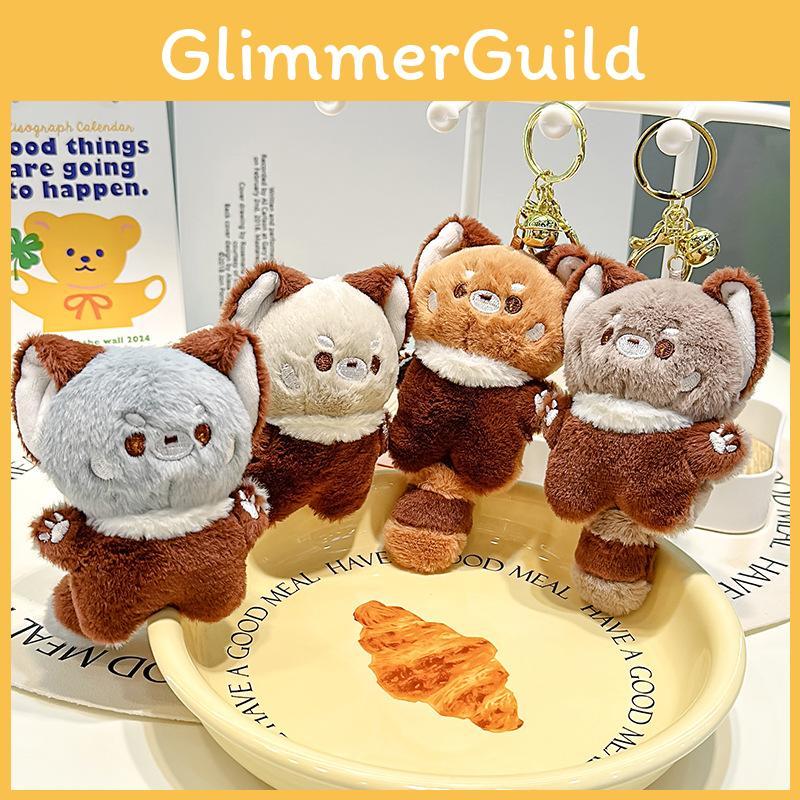 Cute And Colorful Jinnew Plush Panda Keychain Fun Cartoon Animal Accessory Keyring