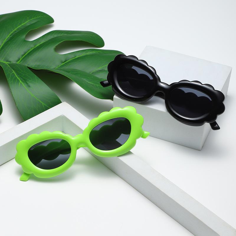 New children's cloud edge special-shaped frame sunglasses personalized YK oval lenses fashion sunglasses must wear sunglasses
