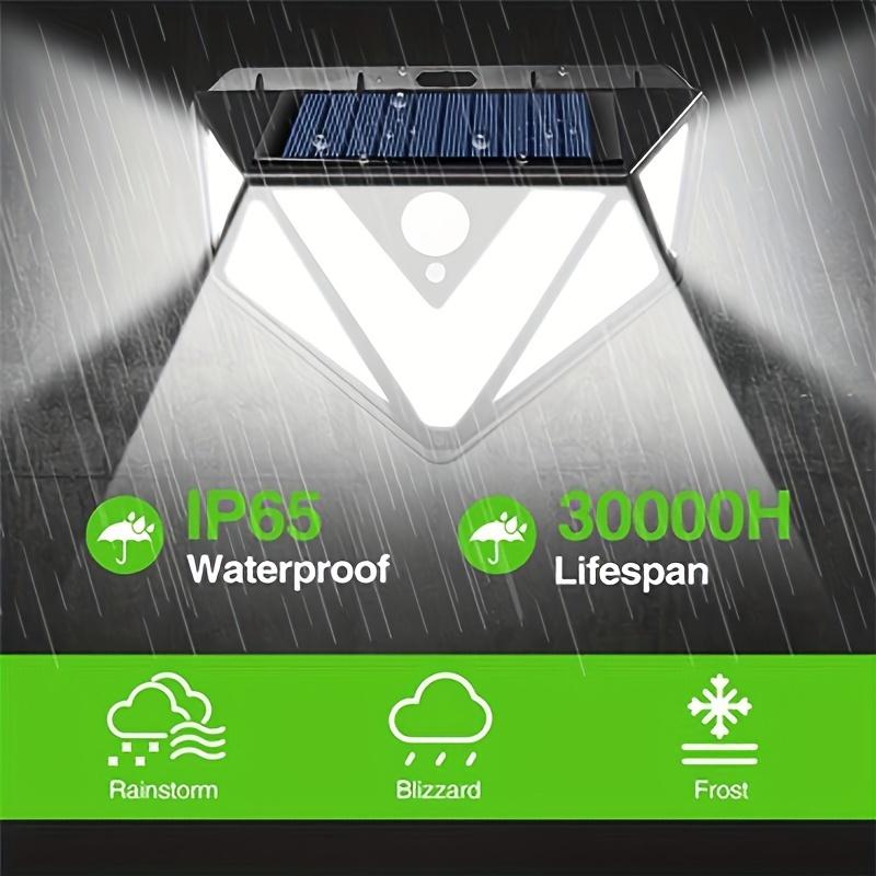 1Pc 166LED Outdoor Solar Wall Lights Street Lights Super Bright 3 Modes Solar Motion Security Lights For Garden Yard Outside SMD