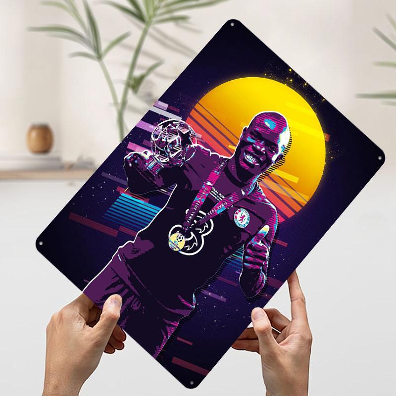 NGolo Kante Metal Poster Customized Wall Art Retro Vintage Tinplate Signs for Man Cave House Bathroom Decor Decoration Bedroom