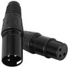 LAMELLIS 40 Pieces 3-Pin XLR Male Female Microphone Extension Cable Audio Connector Adapter