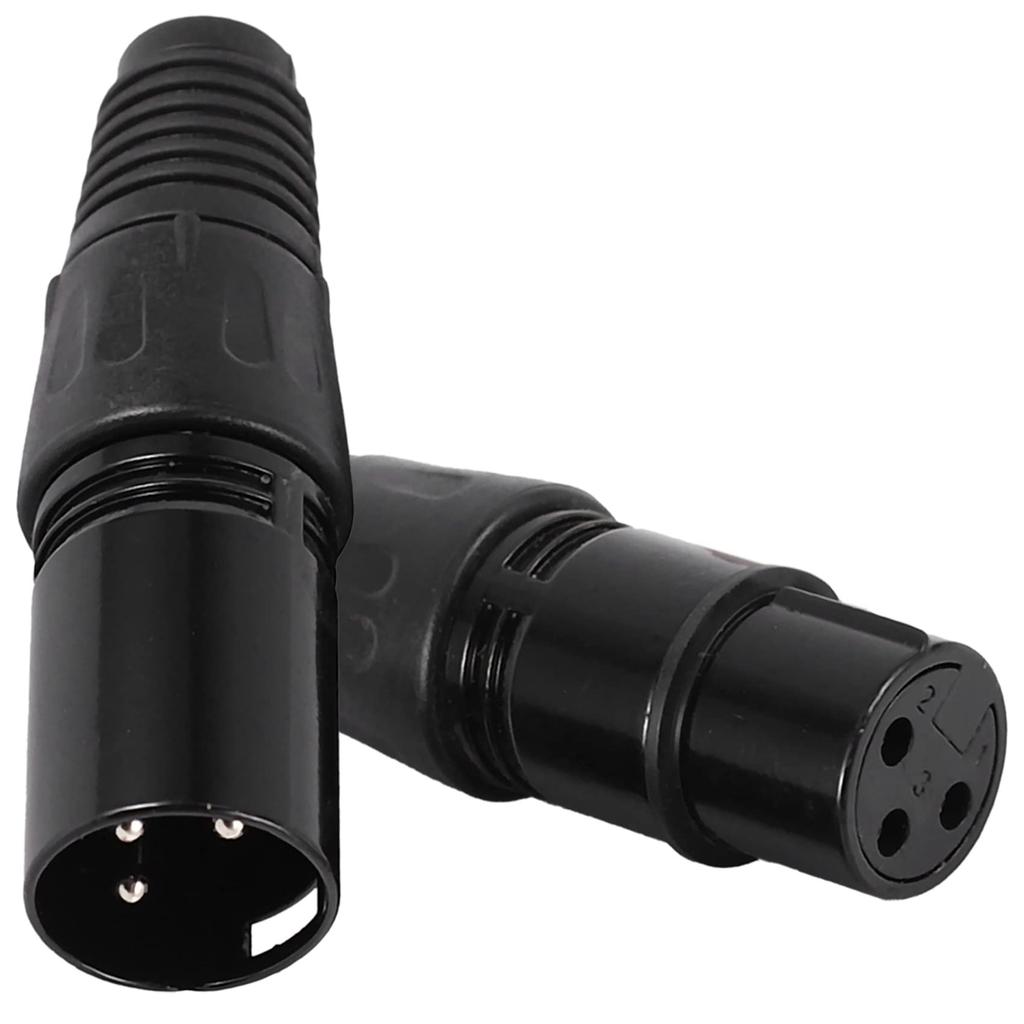 LAMELLIS 40 Pieces 3-Pin XLR Male Female Microphone Extension Cable Audio Connector Adapter