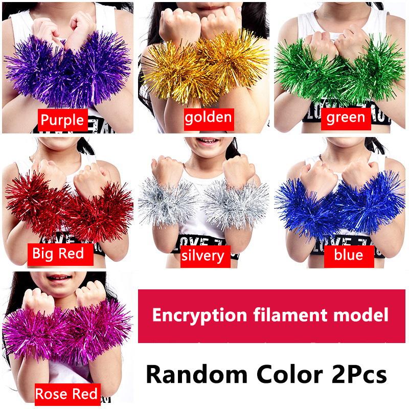 

2 шт., детские блестящие танцевальные запястные цветы, чирлидеры, выступают, цветы, колокольчики, детские реквизиты для выступлений, игрушки