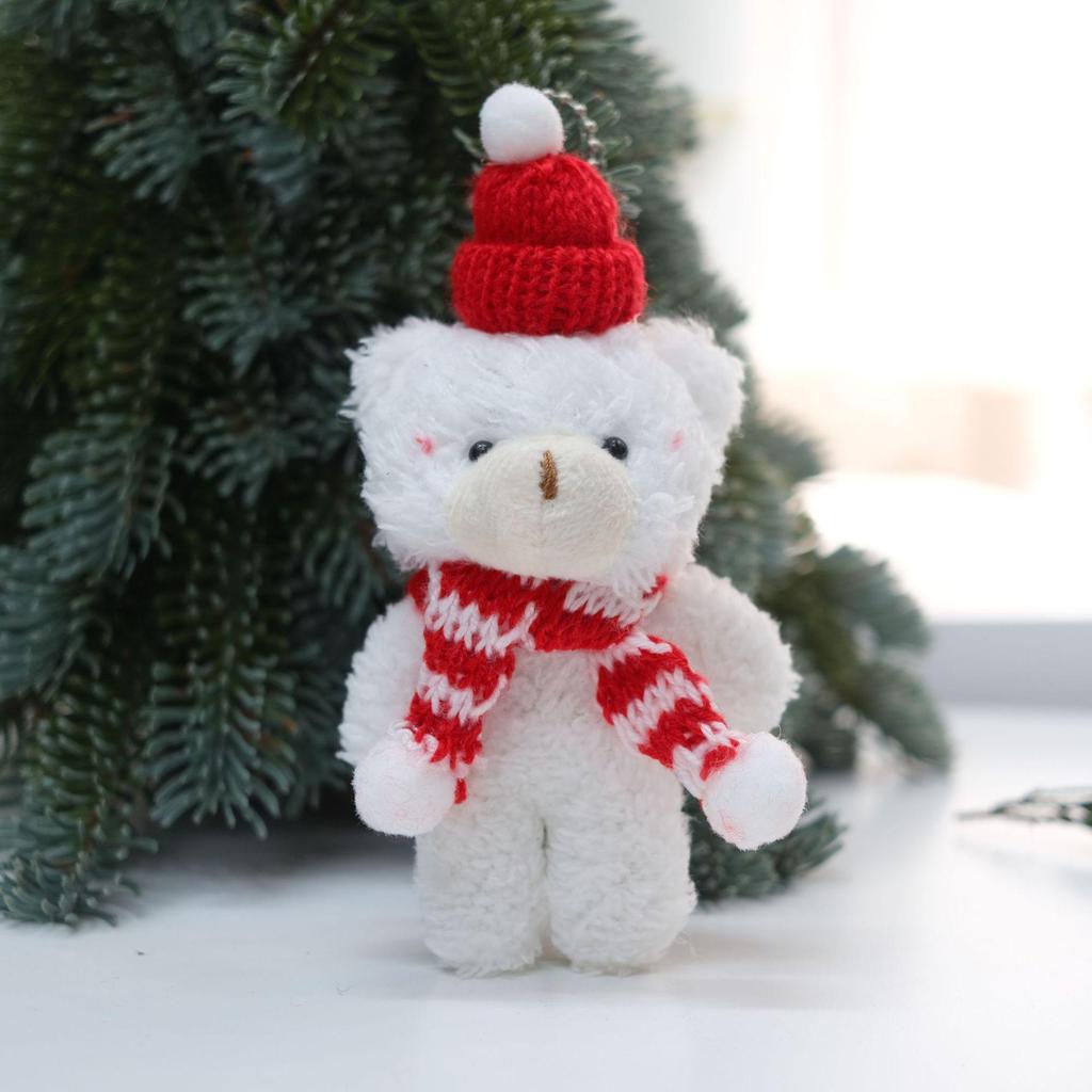 Cross-Border Christmas Bear Onesie Scarf: Cute Tree Decoration Pendant