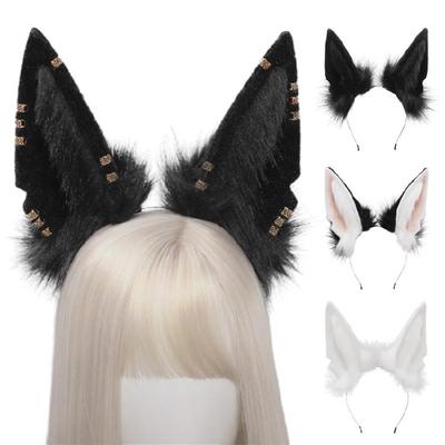 Lolita Furry Headwear Animal Wolf Ears Cosplay Party Costume Hair Accessories