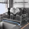 Geschirr Abtropfgestell Halter 304 Edelstahl Schüssel Abtropfer Geschirr Tasse Trockengestell Küchenzubehör Aufbewahrung Organizer Regal
