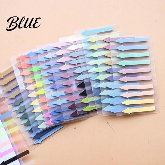 File Marking Tags Arrow Index Tab Stickers, Translucent PET Page Markers, Adhesive Markers Colorful Sticky Flags for Organizing Book And Removable