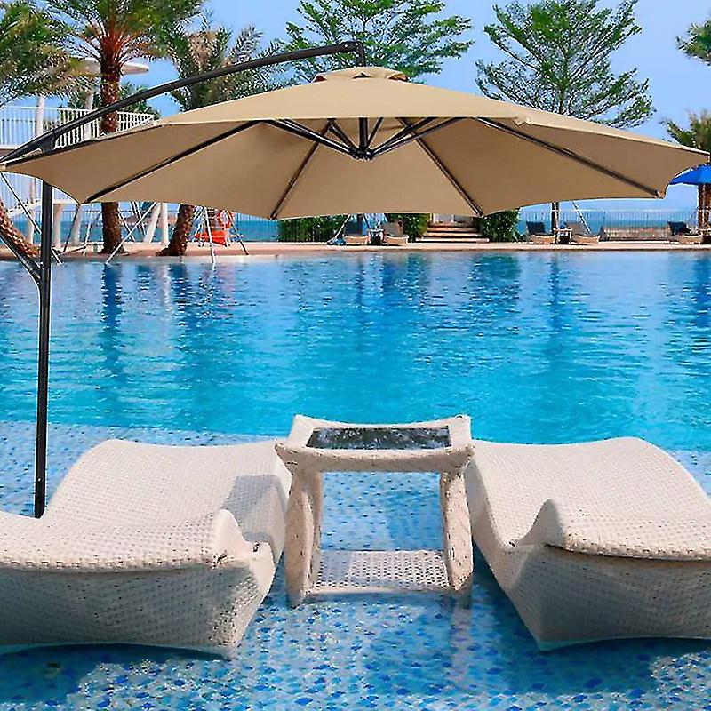 Înlocuire husă de umbrelă-8 nervuri-2,7 m impermeabilă/protecție UV - țesătură de schimb pentru grădina de casă, camping, plaje, bej/kaki/negru/verde/