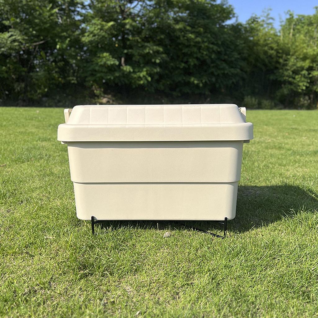 Folding Cooler Stand Frame Foldable Water Bucket Rack with Storage Bag for Camping Hiking BBQ Cooking Picnic