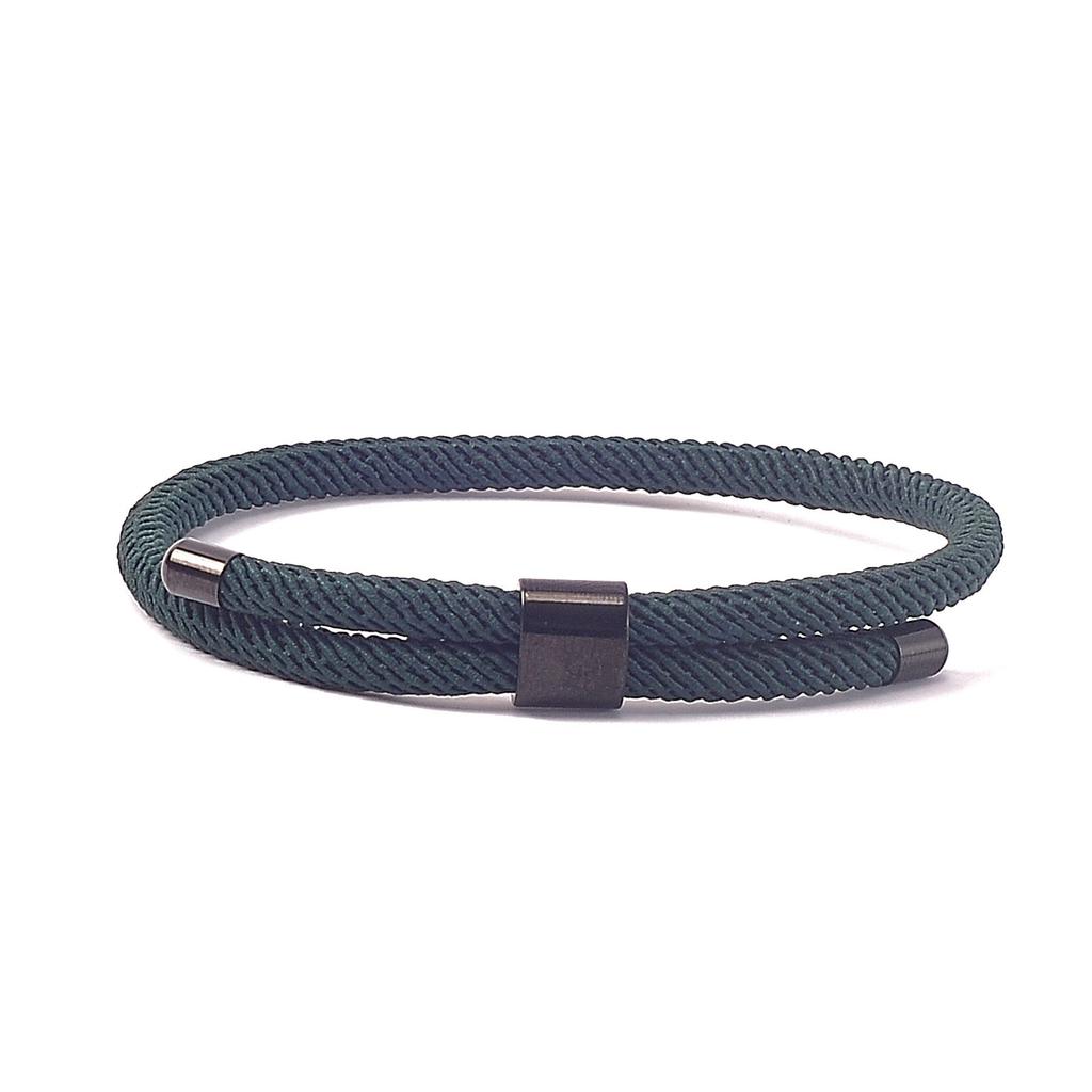 Pulsera de Diseño Minimalista de Venta Caliente Pulsera de Cuerda Milano Colorida Hebilla de Acero Inoxidable Pulseras Ajustables de Cuerda Roja Regalo