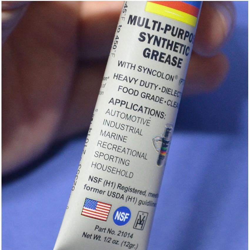 SUPER LUBE VÍCEÚČELOVÝ (Potravinářský stupeň)SYNTETICKÉ MAZIVO SE SYNCOLONEM (PTFE)-12 g